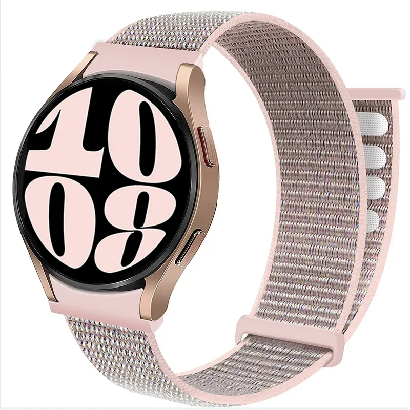 Nylon loop For Samsung Galaxy Watch 6-5-pro-4 44mm 40mm Sport belt No gaps 20mm Band Bracelet Galaxy 4-6 classic 43mm 47mm Strap