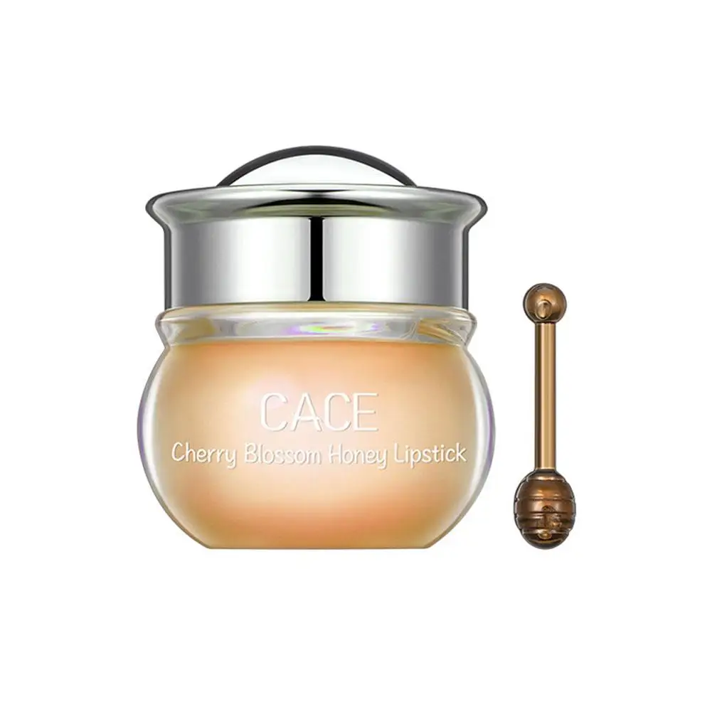 Labios hidratantes de miel rosa, barras de labios naturales de melocotón, bálsamo para desvanecer los labios, Base de aceite para labios, líneas de gelatina, maquillaje nutritivo A9h0