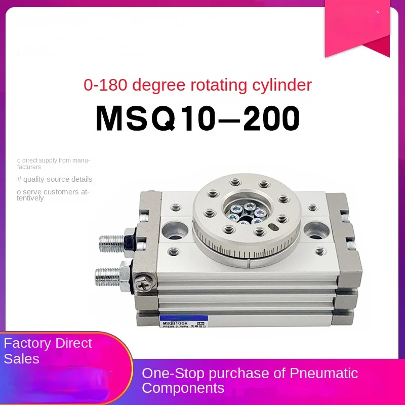 

Rotating Cylinder SMC Type 90 Degrees 180 Degrees Angle Adjustable MSQB-10A/20A/30a/50A/R Swing Sliding Table