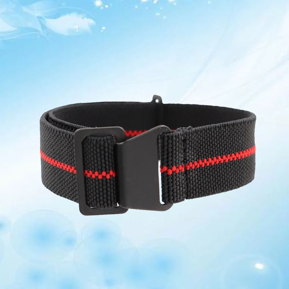 

1pc Nylon Watch Band Elastic Quick-Dry 20mm Red Comfortable Strap for Watches