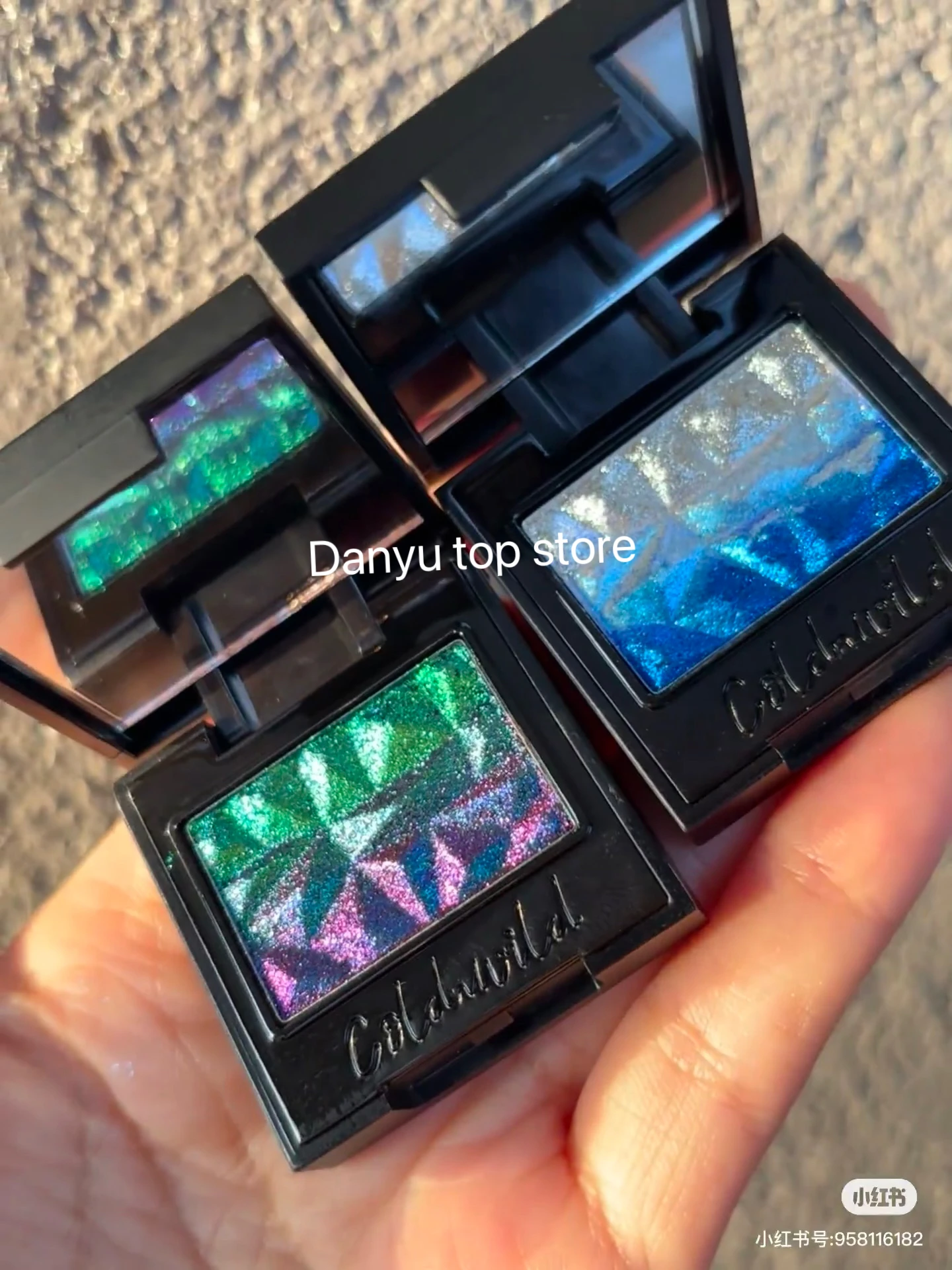 Coldnwild Single Gradual Eye Shadow Chameleon Glitter Blue Purple Lasting Eye Makeup