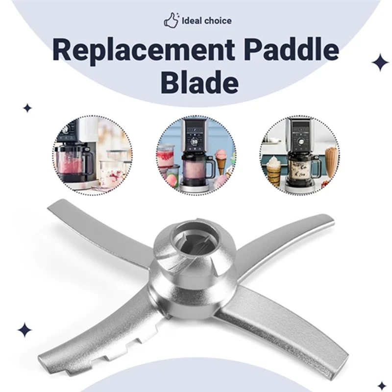 Estable para máquina de helados serie Ninja NC500/NC501, reemplazo de tapa de cuenco exterior con paleta, accesorio de Creami reutilizable