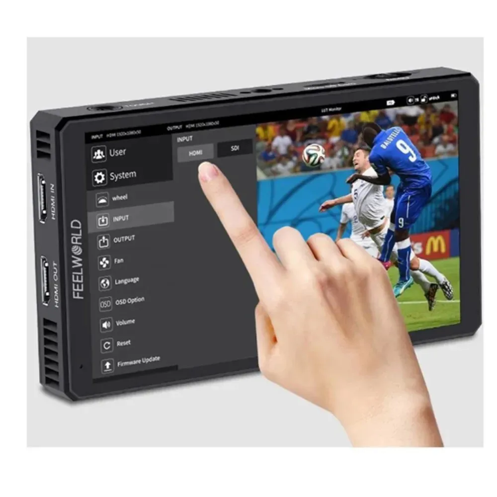 FEELWORLD CUT6 CUT6S 1920X1080 Monitor Portabel 3D LUT 6 Inci Layar Sentuh Monitor Video Monitor Perekam Mendukung IPS 4K HDMI-