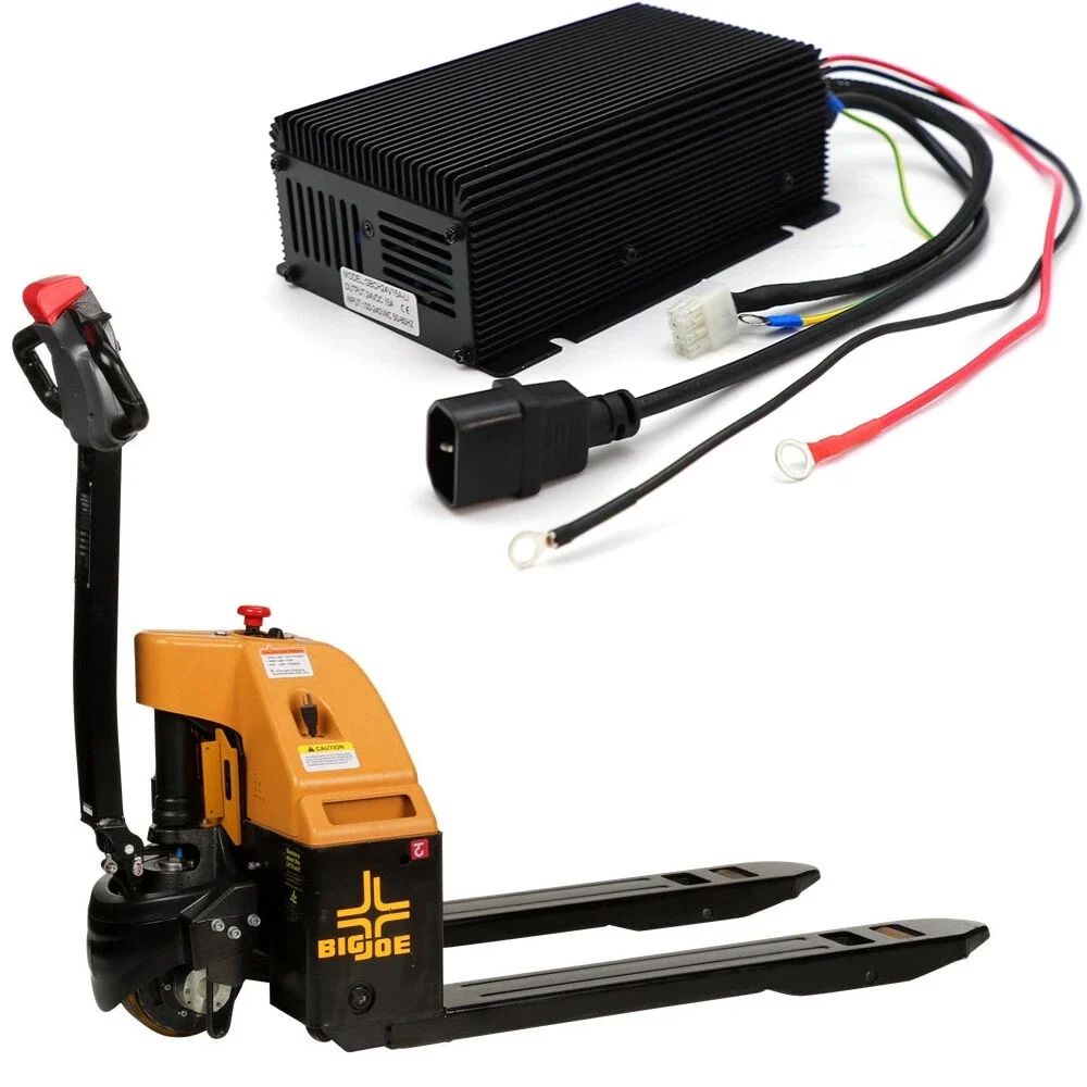 

Black Battery Charger 48V 10A for Big Joe Electric Pallet Truck LPT40 LPT44 Linde MT20