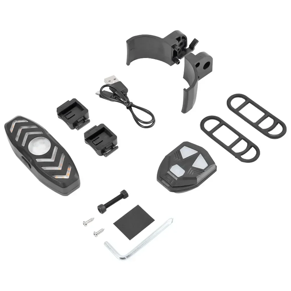 Turning Signal Light Safe LED Lamp For Electric Scooter Xiaomi MI3 M365 1S Pro2 Fender Wireless Remote Control USB Rechargeable