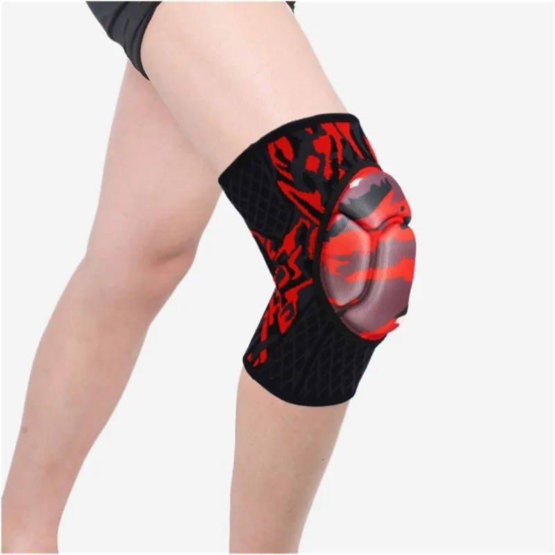 1 Pair Sports Knee Pads Padded Compression Pro Knee Sleeves for Youth & Adult Basketball Wrestling Volleyball Workout Knee Brace