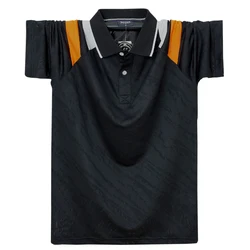 Oversize 6XL Mens Polo Shirt 2024 Summer Men's Regular-fit Breathable Golf Polo Shirt Casual Fat Men Clothing Designer Polo