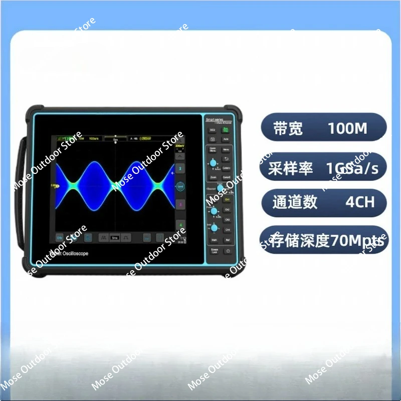 

SATO1004 Автомобильный осциллограф 100 МГц, 1 Гвыб/с, 4-канальный плоский осциллограф с 8-дюймовым ЖК-дисплеем