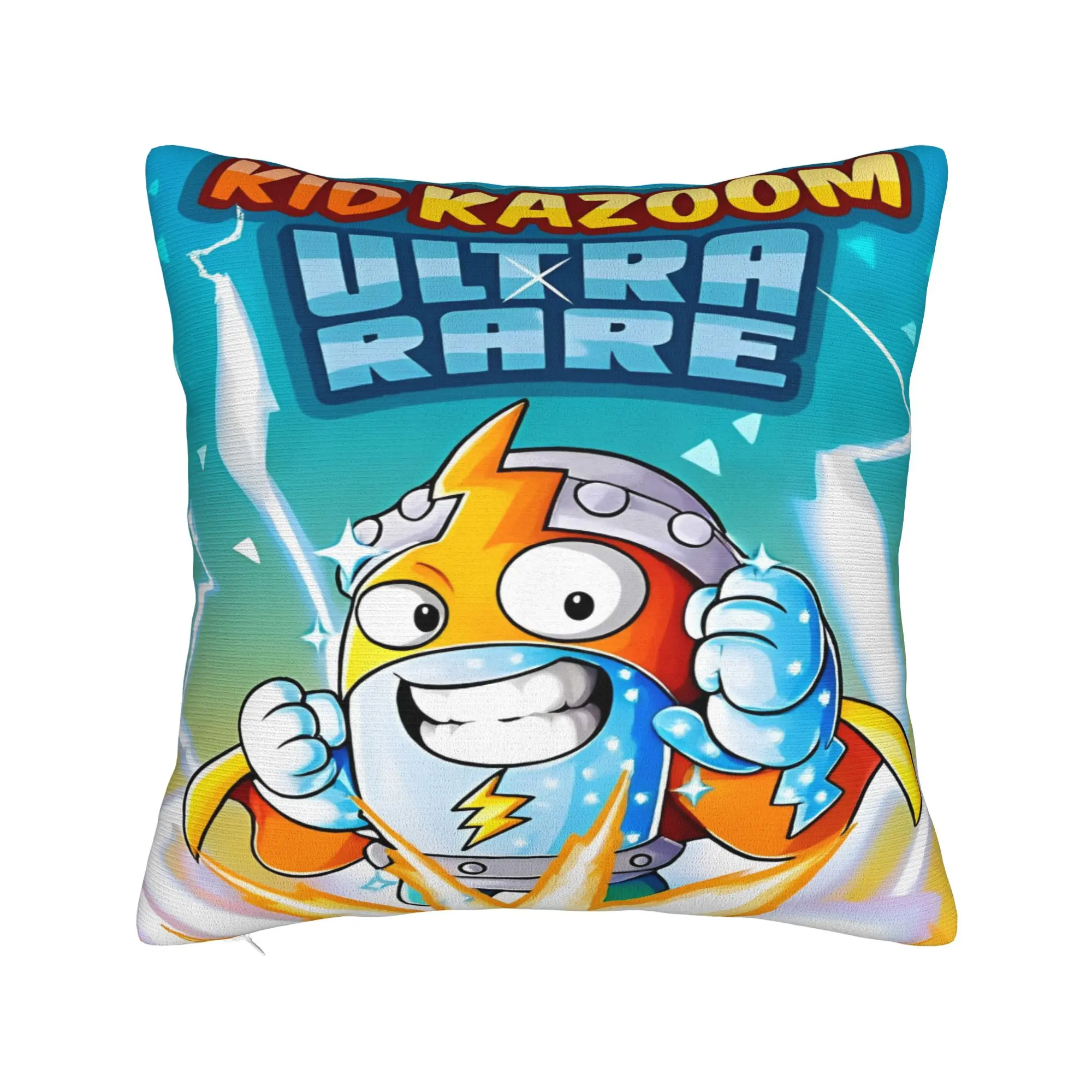 SuperThings Cartoon Square Pillow Cases  Kazoom Power Kindergarten Cushion Covers Novelty Decor Pillowcase for Home 18