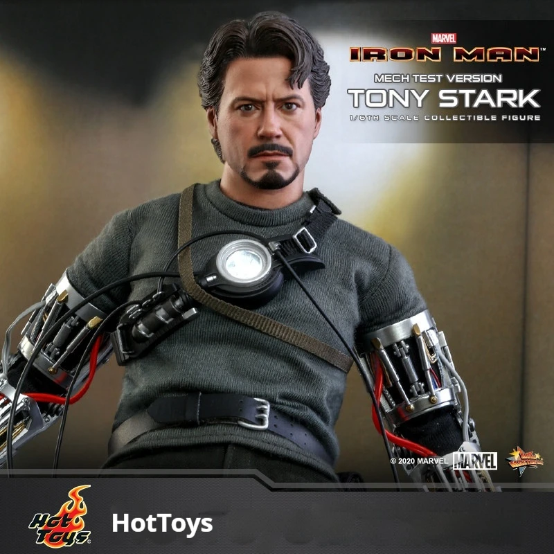 

Hot Toys Iron Man Tony Stark 1:6 Scale Mechanical Test Collectible Action Figure Marvel Movie Hobby Model For Adult Collectors