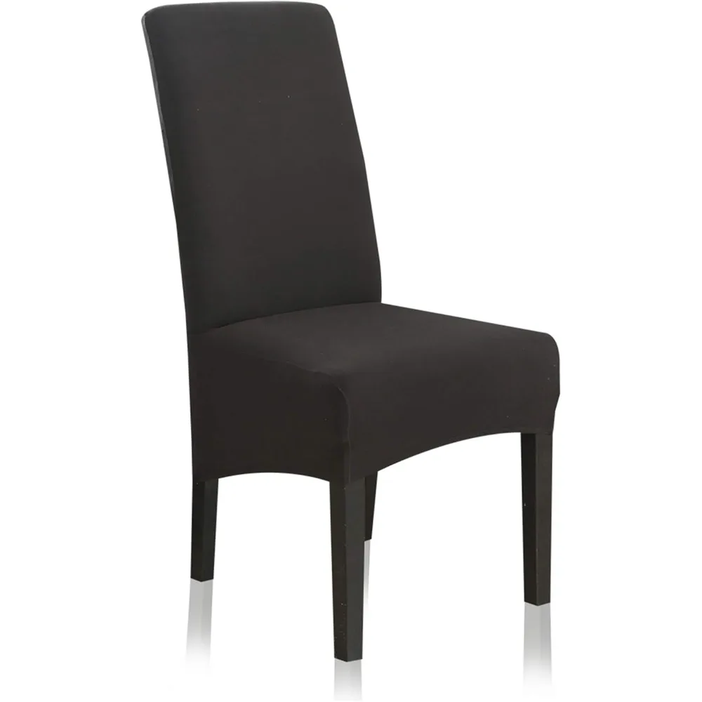 

Extra Large Dining Chair Covers - XL Washable Spandex Slipcovers for Kitchen Chairs