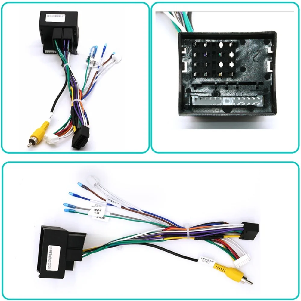 Canbus Box Decoder PSA-RZ-15 For Peugeot 206/307/301/2008 /Citroen Elysee 16 PIN Power Harness Wiring Cables 2 Din GPS Car Radio