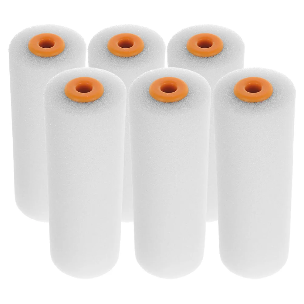 6 Pcs Paint Roller Tool for Painting House Rollers Supplies Home Wall Large Brush Coating Walls