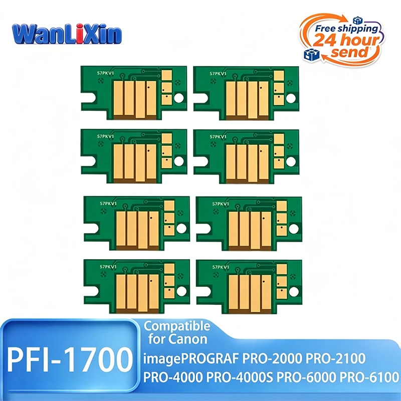 1PCS PFI-1700 PFI1700 PFI 1700 Ink Cartridge One Time Chip Compatible For Canon Pro 2000 4000 4000s 6000s 6100s PRO6000 PRO-6100