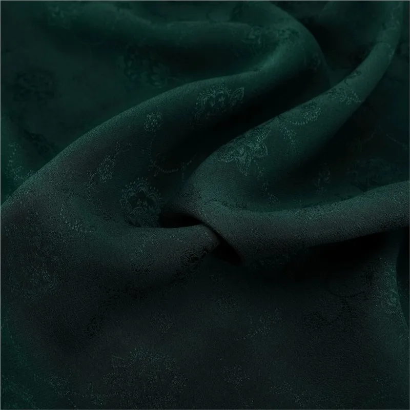 

Heavy crepe old material ramie silk jacquard satin fabric intangible cultural heritage Xiangyunsha new Chinese-style clothing