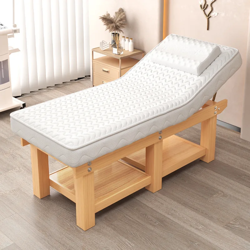 

Solid Wood Latex Moxibustion Massage Beds Beauty Bed Beauty Salon Special Massage Bed Therapy Ear Picking Bed Lash Salon Beds