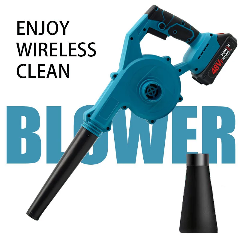 

2025Brushless Electric Blower 6 Gears Adjustable Cordless Fallen Leaves /Snow Garden Sweeper Tools for Makita 18V Battery