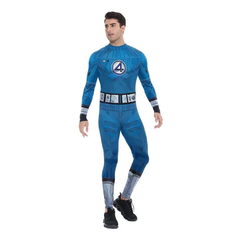 Cosplay Movie The Fantastic Four 4 Cosplay Costume Zentai Bodysuit Susan Reed Richards Jumpsuit Costume Halloween Party Catsuit view 5