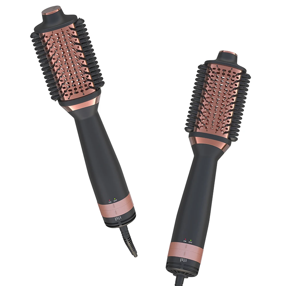 SMET المهنية 1000 واط صالون فرشاة مجفف الشعر خطوة واحدة الهواء الساخن مجفف للنفخ مشط الناشر فوهة شعبية النساء المنزلية البلاستيك #5