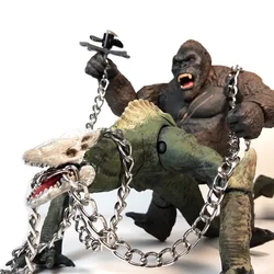 2023 New Anime King Kong VS Godzilla Brinquedo Green Skull  Skullcrawler PVC Figures Joint mobility Model  Children's Toys Gift