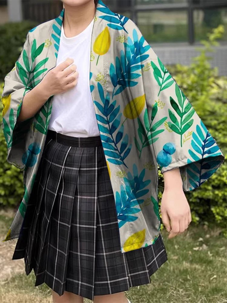 Men Women Casual Street Cosplay Fashion Streetwear Summer Holiday Print Traditional Kimono Cardigan Japanese Kimono Oversized