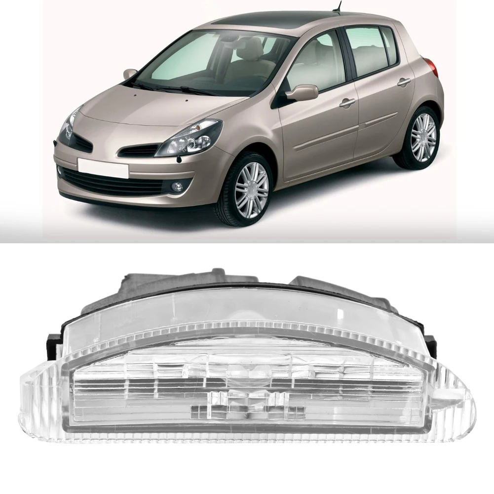 Luz de matrícula de coche 7700410754, lámpara de matrícula compatible con Renault Clio II 1998-2005