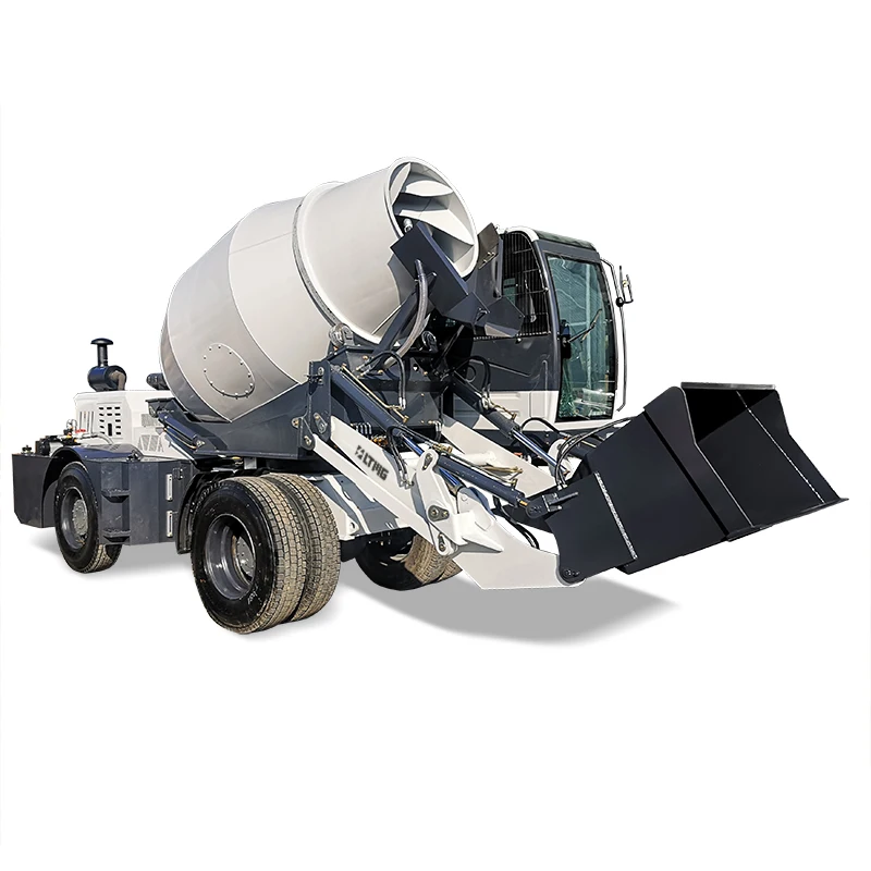 Manufacturer Small 4cbm Self Loading/Feeding Concrete Mixer Truck for Sale