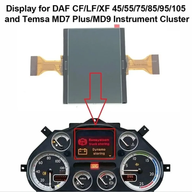 

Прозрачный ЖК-экран Plugs & Plays для приборной панели автомобиля для DAF XF 45 AOS