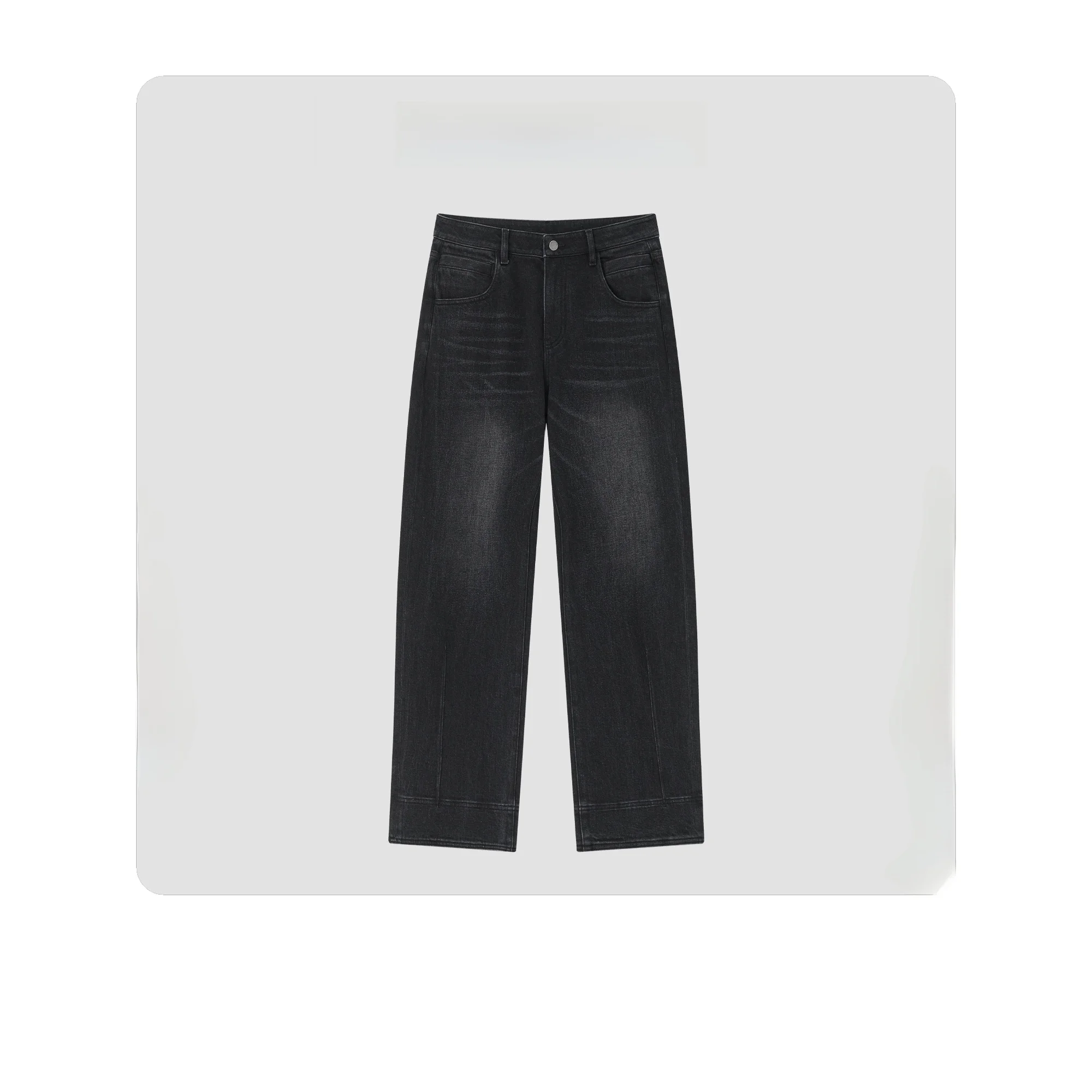 

Джинсы Hua Ji Yan Dust e Wide, двухслойные, облегающие, женские, премиум-класса, модные, с высокой талией, длинные брюки