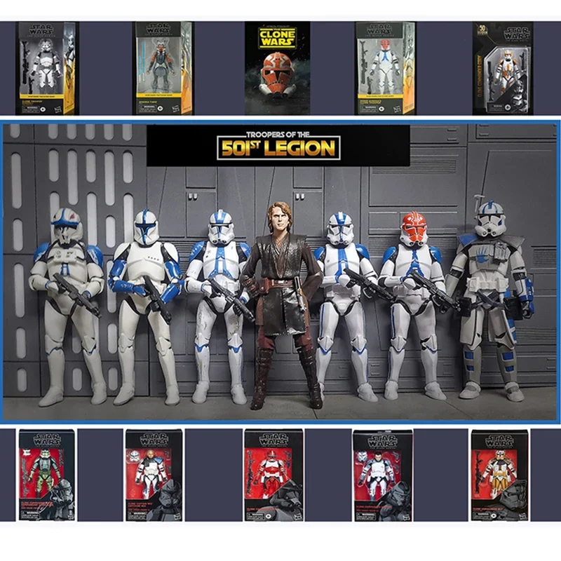 Star Wars 501st Legion Fase 2 Rex Team Tup Dogma Kloon Trooper Black Series Action Figure Speelgoed Verzamelbaar Model Pop Kids Cadeau