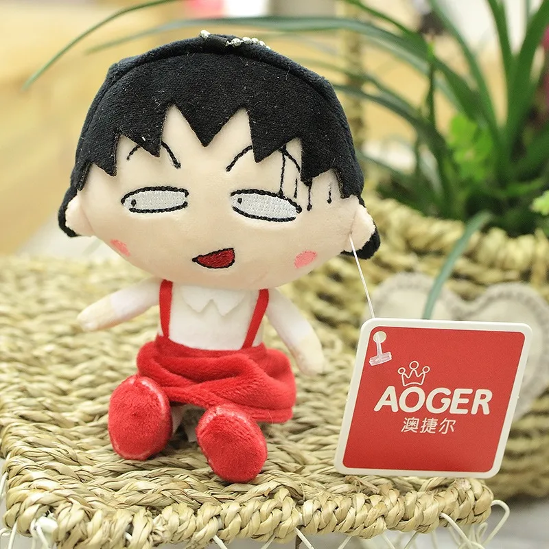 Porte-clés pendentif en peluche Chibi Maruko-chan, poupée en peluche douce et confortable, pendentif de sac à dos, cadeaux de vacances pour garçons et filles