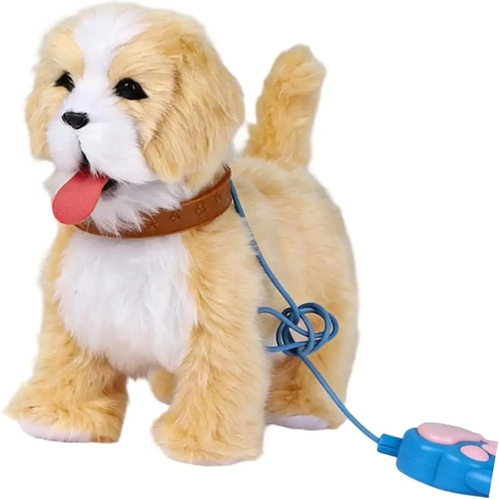 Creative Gift with Touch Sensing Dog with Voice Mimic Licking Motion Interactive Walking Dog with Lifelike-Sounds Electronic