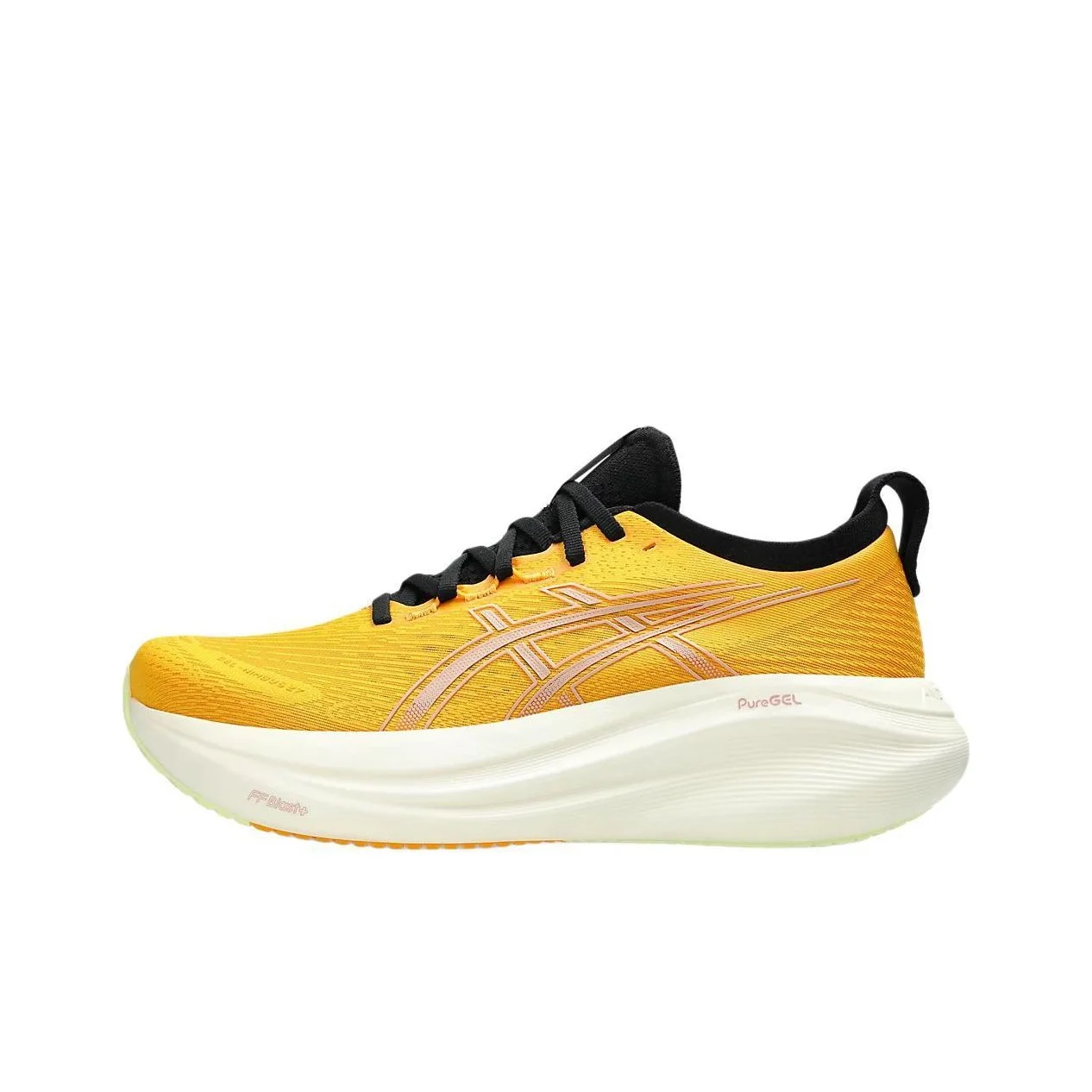 ASICS GEL Nimbus 27 Running Shoes Men's Low Top Yellow/White/Pink 1011B958-800