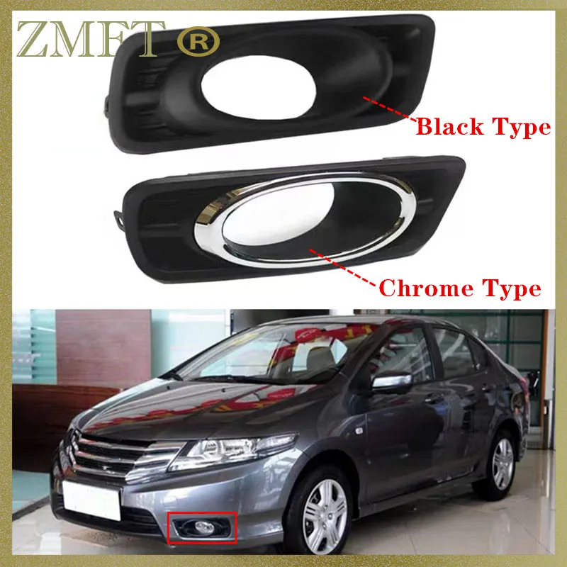 Car Front Bumper Foglight Fog Lamp Frame Cover Shell For For HONDA CITY 2012 2013 2014