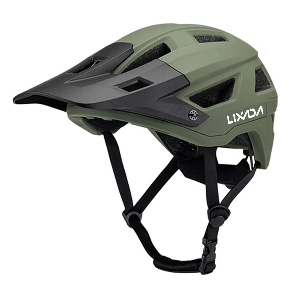 Lixada Fahrradhelm Herren Damen MTB Rennradhelm 55–61 cm verstellbares Zifferblatt abnehmbares Visier Belüftung 14 Belüftungsöffnungen Fahrradhelm – Detail 13