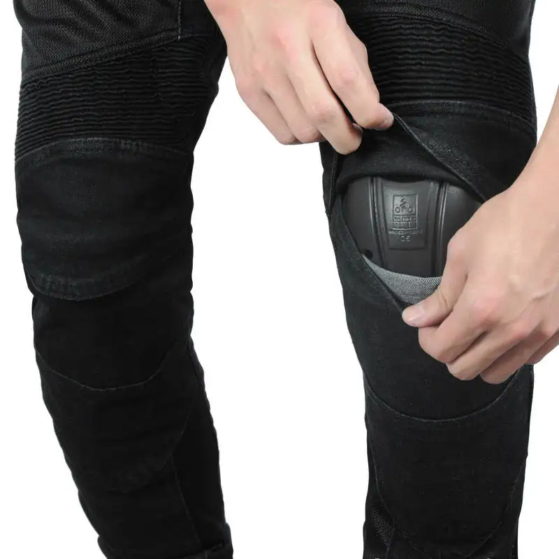 Motorbroek Pantalon Moto Jeans PK719 Vrouw Vriendjes Motor Vrije tijd Damesjeans Rijden Hoge taille Jeans Rijbroek