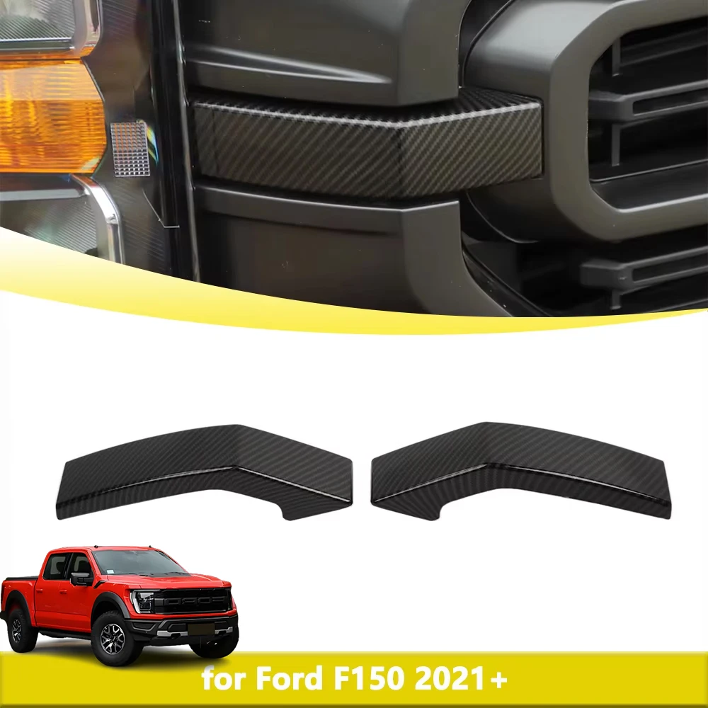 

Car Front Bumper Grille Inserts Decoration Cover Trim for Ford F150 2021 2022 2023 Car Styling Exterior Moulding Accessories ABS