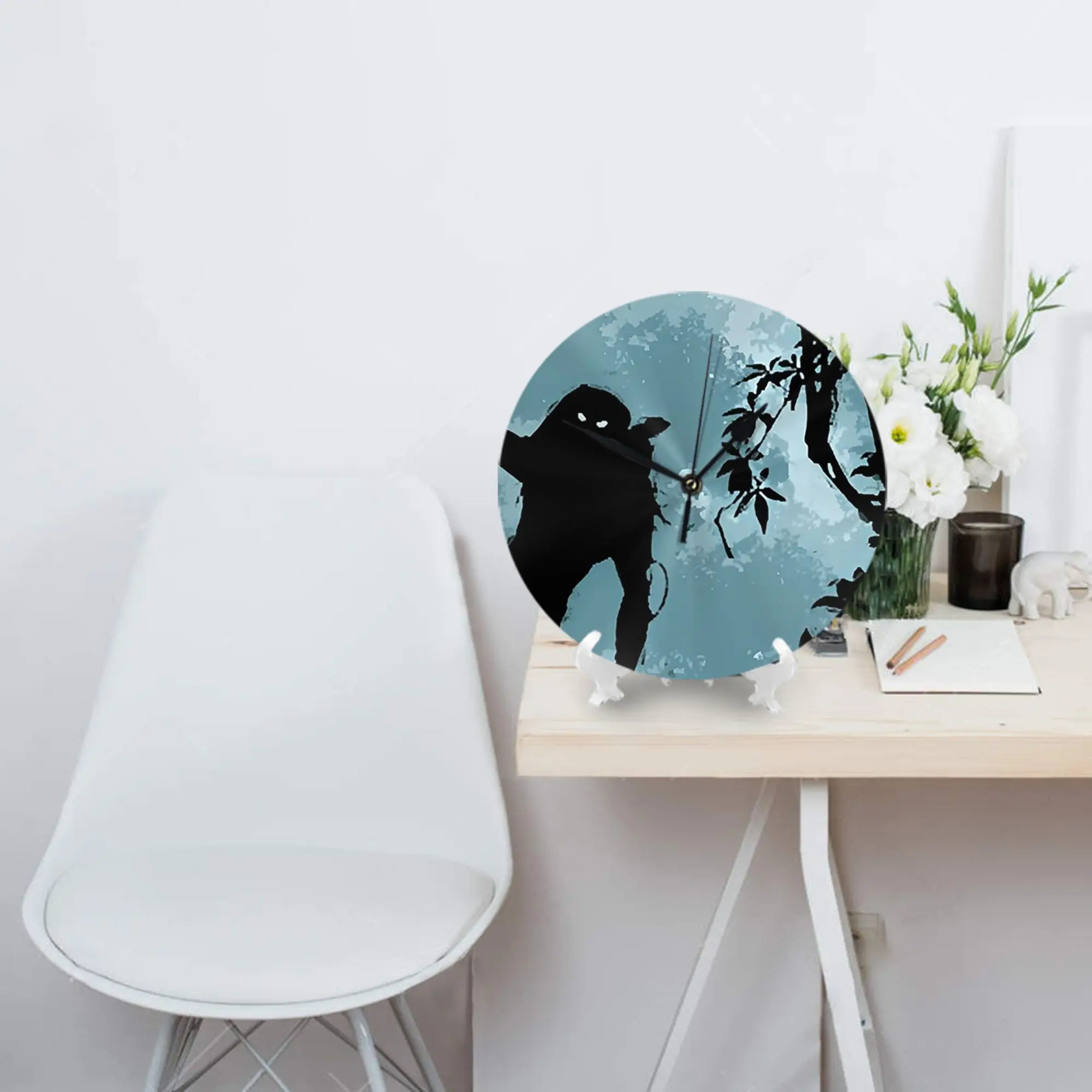 

Настенные часы Хищника, украшение комнаты, бесшумные круглые часы для спальни, гостиной, кухни, дома