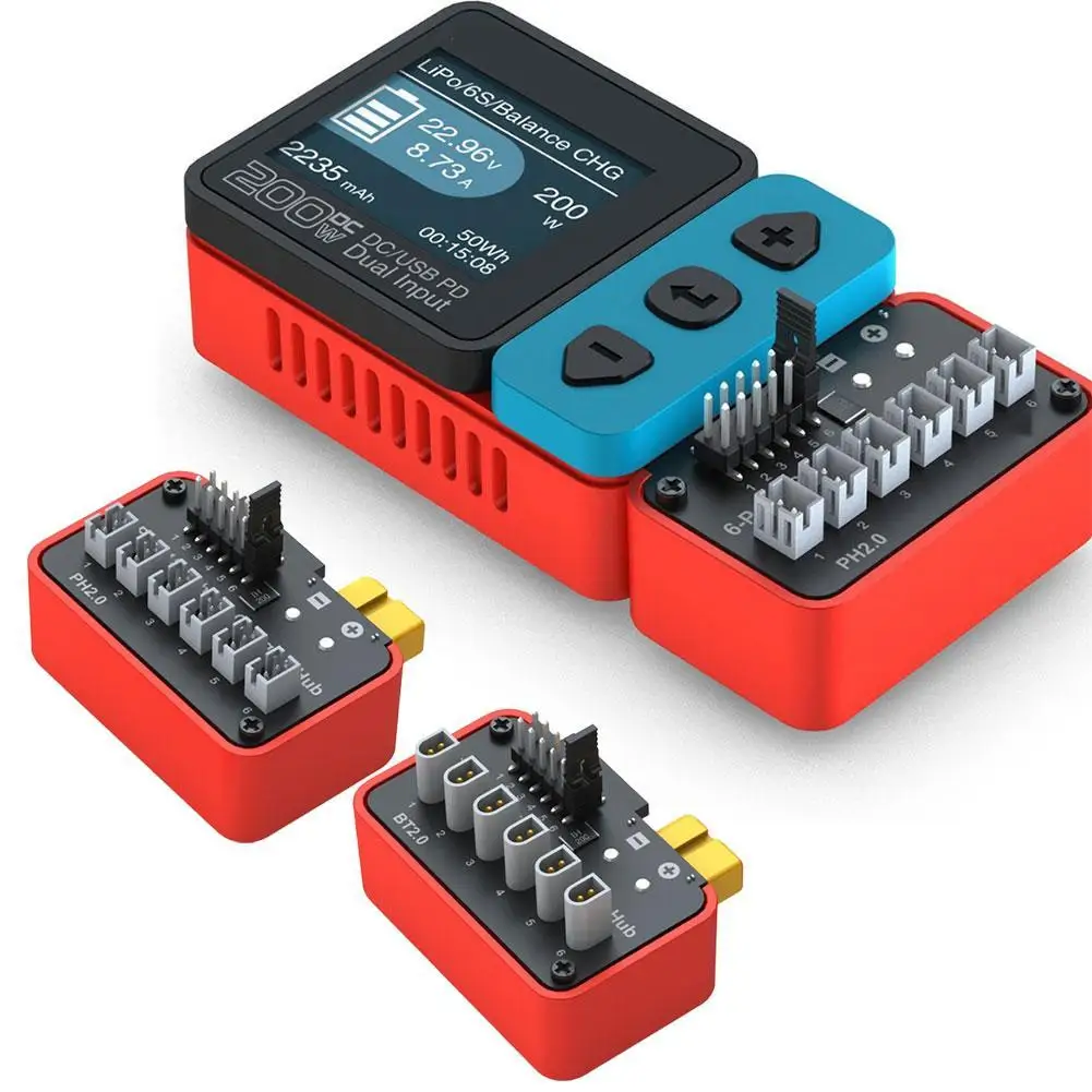 

1Piece Charging Expansion Module For SKYRC B6neo 6-Channel 1S LiPo Battery Charging Adapter For PH2.0/BT2.0 Batteries