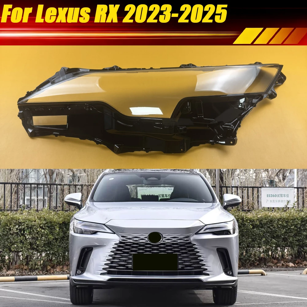 

For Lexus RX RX350 RX500 2023 2024 2025 Car Front Lampshade Headlamp Housing Lamp Shell Lens Auto Headlight Cover Plexiglass