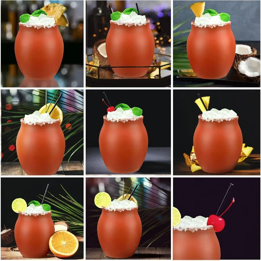 Conjunto de 24 copos de coquetel de cerâmica artesanais de 3 onças Mini Cantaritos de Barro Mexicanos para Tequila Margaritas Mojitos Jarritos P