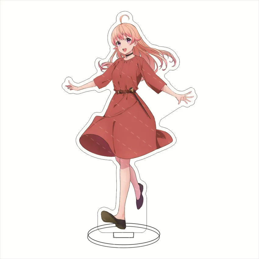 ساعة الساحرة الاكريليك حامل نموذج لوحة الديكور الرسوم المتحركة مكتب الشكل عرض مروحة هدية الكرتون رئيس المنتج المجوهرات الكلاسيكية