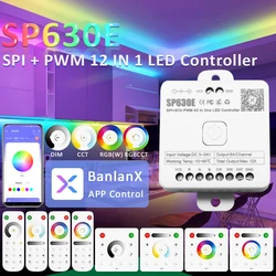 SP630E 12V 24V 5V 12 IN 1 LED Controller Bluetooth für WS2811 WS2812B SPI 5050 2835 Einfarbige RGB RGBW RGBCCT Streifen Lichter