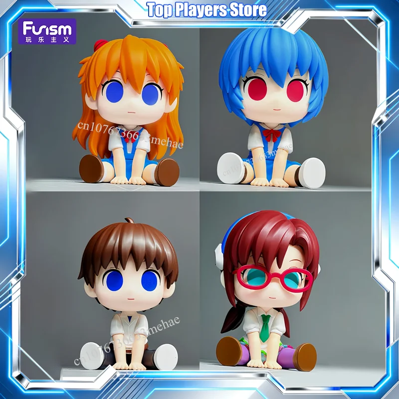 Оригинальный Funism EVA Blind Box Evangelion: Фигурки Аянами Рей и Аска, аниме-фигурки, загадочная коробка, Q-версия, настольное украшение, подарки.