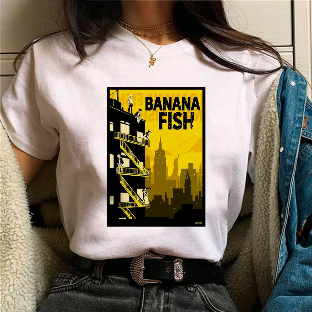 Banana Fish tshirt women funny top girl manga streetwear 2000s clothing