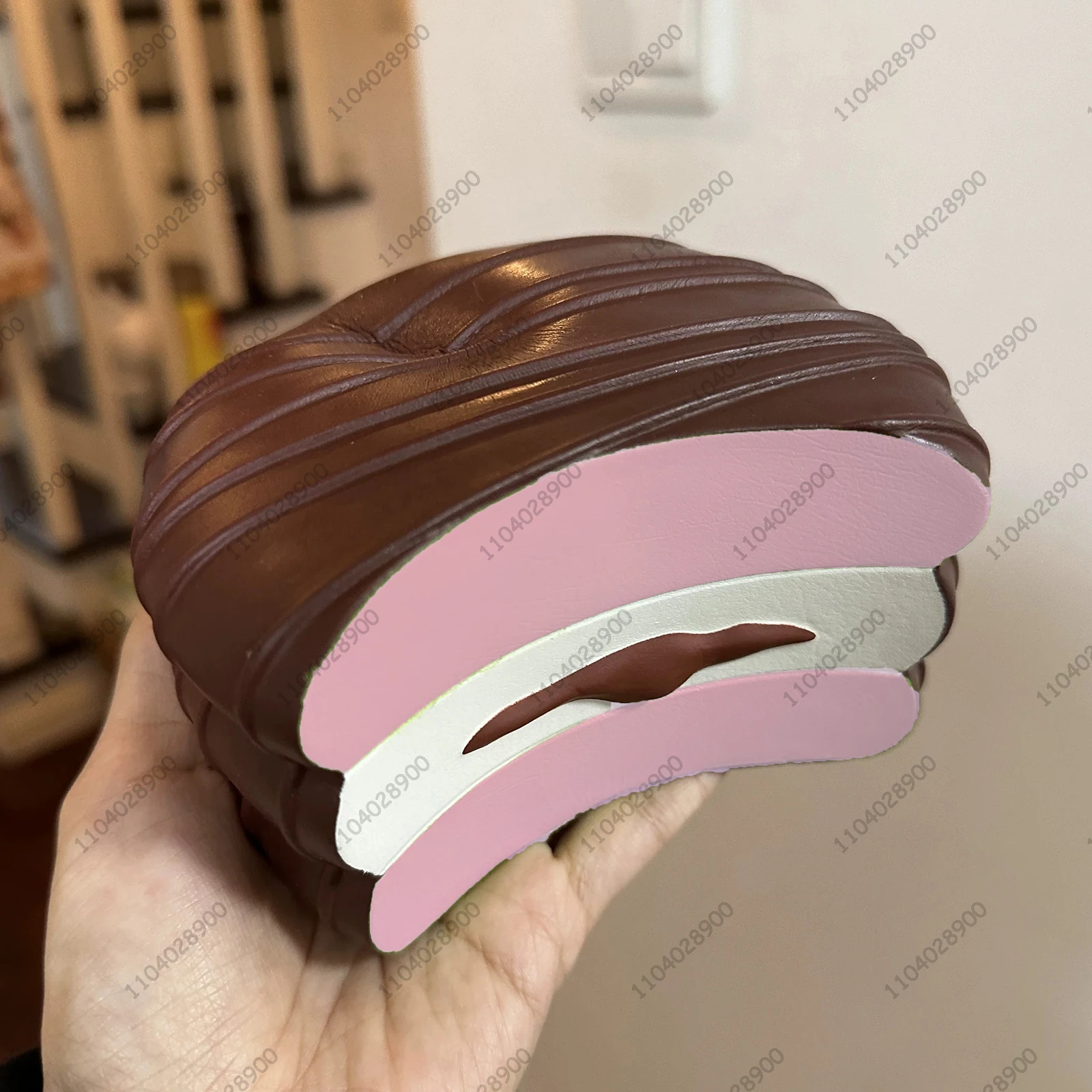 Grote Chocoladetaart Langzaam Stijgende Squishy Giant Matcha Cake Pie Gebak Fidget Speelgoed Knijp Speelgoed Stress Release Hand Relax Speelgoed Cadeau