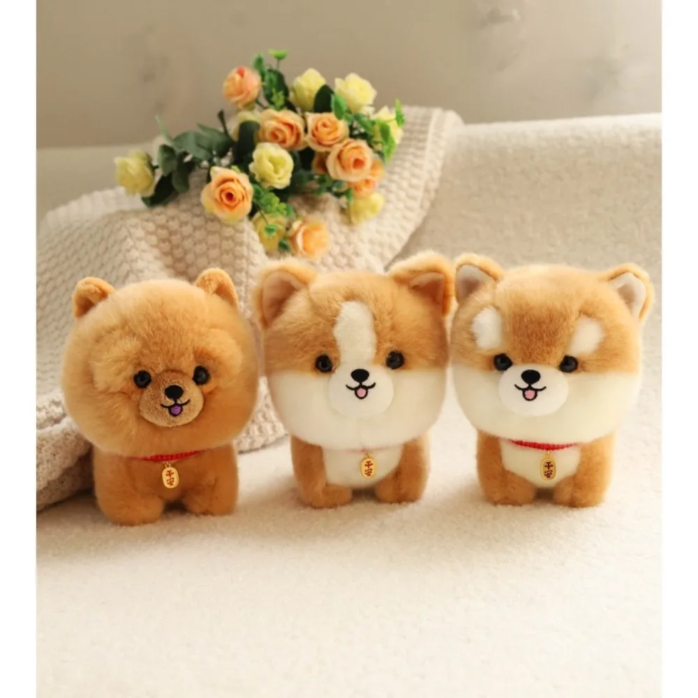 

Plush Adorbale Furry Plush Corgi Dog Stuffed Doll Animal Fluffy Dog Plush Toy Shiba Inu Cartoon Fluffy Puppy Soft Doll