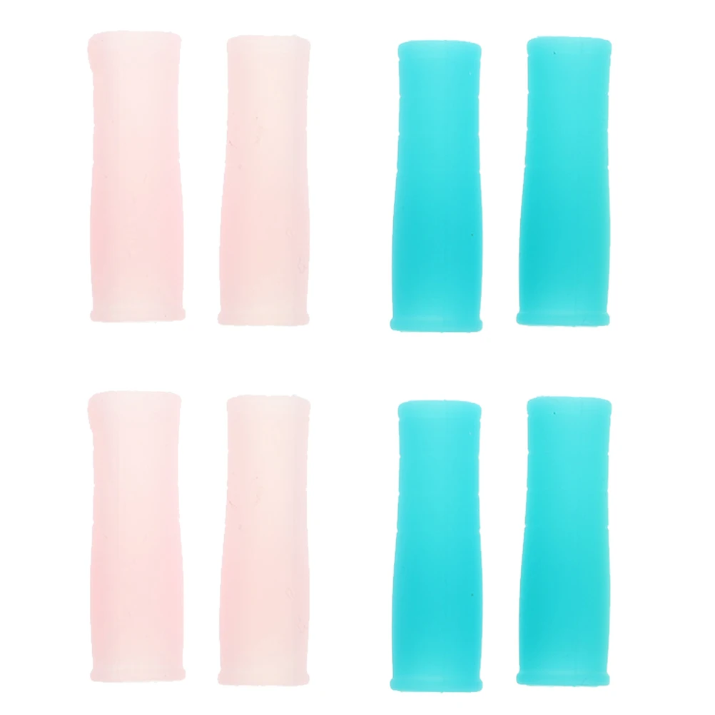 

8pcs Silicone Protective Sleeve Nail Cuticle Scissors Manicure Tools Handle Cover Non Slip Cuticle Trimmer Small Scissor Covers