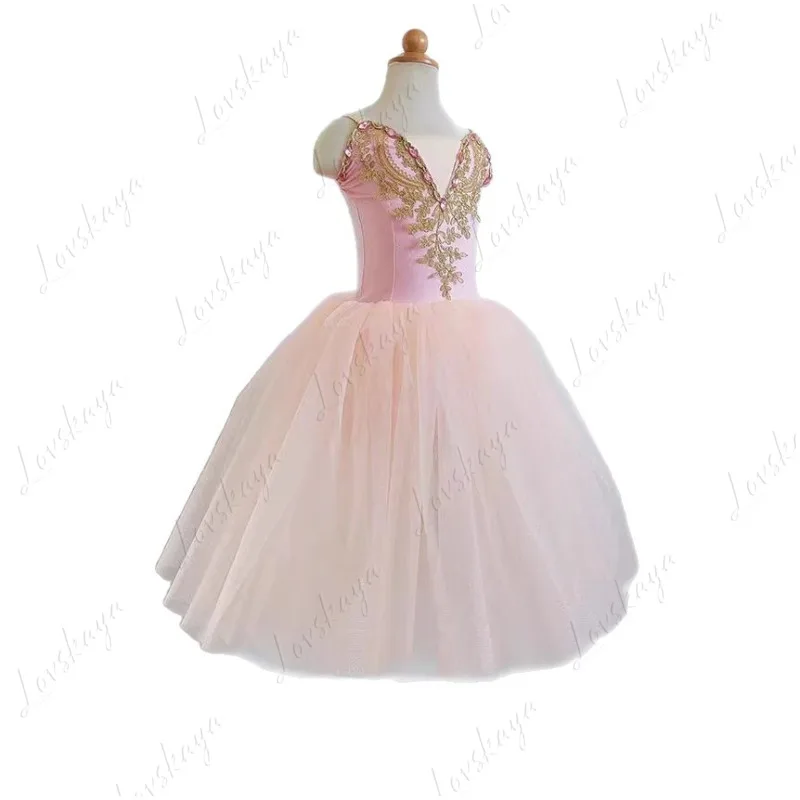 

Белое детское балетное платье для выступлений, танцевальное платье с плиссированной юбкой, балетный костюм на тему феи