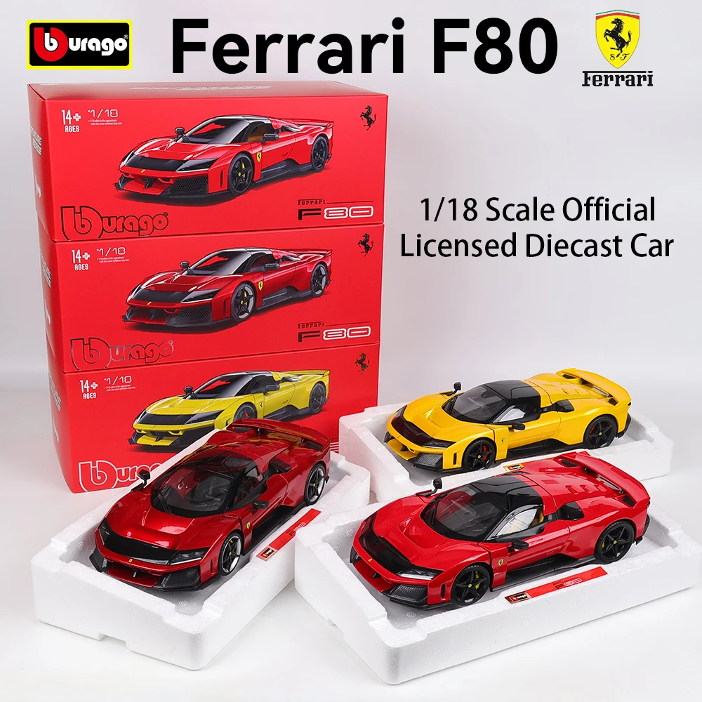 Bburago 1:18 Ferrari F80 alloy car model static model supercar collection boy toy supercar